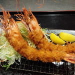 Large fried shrimp set meal (2 large fried shrimp)