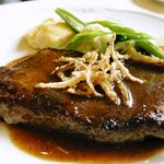 レストラン楓 - ランチ：■牛ロース肉のステーキ1800円