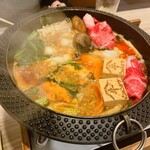 黃金出汁涮涮鍋與江戶前壽司 肉之Asatsu 梅田御初天神店 - 