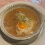 味のレストラン えびすや - ニンニクスープ