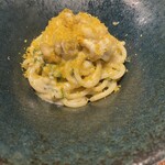 Calma - 白子のパスタ　太麺で