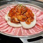 ユッケ 焼肉 生サムギョプサル 手打ち冷麺 ハヌリ - 
