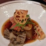 俺の割烹 博多 中洲 - フォアグラと牛ヒレ