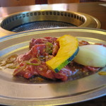 平和園 - ジンギスカン定食のお肉