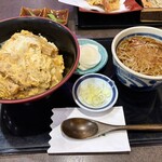 長寿庵 - 料理写真:カツ丼＆ミニそば