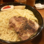 つけ麺 上方屋 五郎ヱ門 - 麺400g1000円、チャーシュー大盛100円、煮卵100円　2