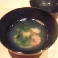 尾崎幸隆 - お椀（帆立の稚貝と岩のり）