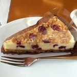 ハナマルシェ - ケーキセット　グラノーラチーズケーキ