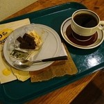 南阿蘇珈琲 - デザートは　どろっぷすさんで出たものです