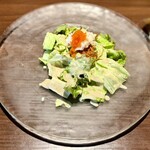 鉄板焼さざん - ずわい蟹のサラダ〜自家製蟹味噌ドレッシング〜