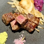 鉄板焼さざん - 上州牛サーロインステーキ 100g