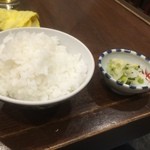 ぶんぶく - ご飯と漬物