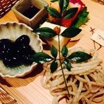 隆兵そば - 先付け盛り合わせ♪