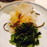 隆兵そば - おつけもの♪