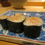 器楽亭 - 鰤の細巻き