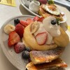 FLIPPER'S - 奇跡のスフレパンケーキ2枚1540円税込トッピングキャラメリゼバナナ＆フルーツ＋200円