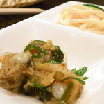 KAKIYA シェル＆シュリンプ - つきだしも何か貝の和え物☆♪