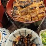 うなぎ食堂 喜 - ひつまぶしと肝焼きのアップ