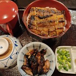 うなぎ食堂 喜 - ひつまぶし1尾と肝焼き