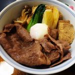 浅草今半 - 明治すき焼き丼アップ