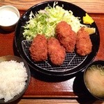 Tonkatsu Katsukichi - カキフライ定食♪