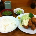 とんかつ八千代 - 20121031カキフライ