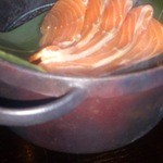 タワーズバー ベロビスト - スモークサーモン 鍋からスモークの煙り