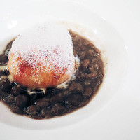 クイーン・アリス 横浜店 - 温野菜/パンチックを巻いた手長海老のポワレ　レンズ豆のリゾット仕立て