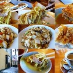 中華定食喰い処　ふくふく - ピリ辛あんかけ焼きそば、あんかけ焼きそば、餃子