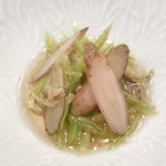 先付　若牛蒡のおひたし