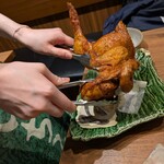 炭旬 - 清流どりの半身揚げ