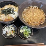 ゆで太郎 - 料理写真:満腹カツ丼セット(1,140円)