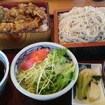 Matsuasa - 天丼セット（もりそば）1,400円