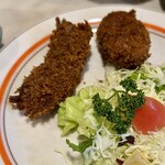 ハチロー - ミックスフライ（カニクリームコロッケ＋白身魚フライ）