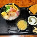 さかなさま - 雑な配膳が色々と物語る