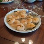 三和楼 - ロンジン茶と芝エビの香り炒め