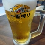 炭火やきとり鶏彩 - 生ビール