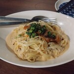 炭火やきとり鶏彩 - 塩辛クリームパスタ