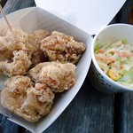 セブンイレブン - 料理写真:「塩唐揚げ」と「コールスロー」