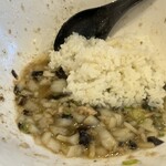 中華そば みつ葉 - おい飯投入