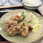 お食事処 蓬莱島 - いわい鶏　唐揚げ定食　