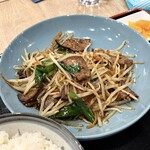 お食事処 蓬莱島 - レバニラ炒め定食