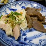 金華亭 - 白鶏、醤油鶏肝