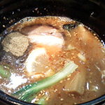 麺座ぎん - つけ麺スープ