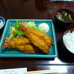 伊勢大阪屋 - エビフライ定食＠1,728