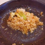 ガスト - もつ焼きのタレを最後に活用