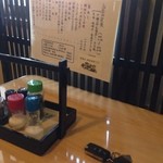 Michinoku - 昼メニューとテーブル席