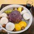 カフェ加賀麩不室屋 - 料理写真:麩あんみつ 1,350円✨️つるっともちっと感覚のしら玉麩に寒天やえんどう豆、うぐいす豆等を黒みつで頂きます♪