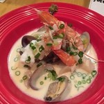 TRATTORIA comocchi - 三回目、魚介のクリーム煮