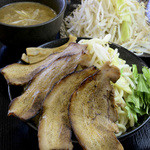 武蔵乃麺 - 炙りチャーシュー野菜つけ麺